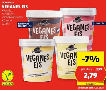 Hofer GRANDESSA VEGANES EIS 473 ml Angebot