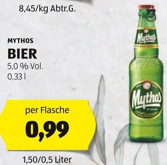 Hofer MYTHOS BIER 5,0 % Vol. 0,33L Angebot