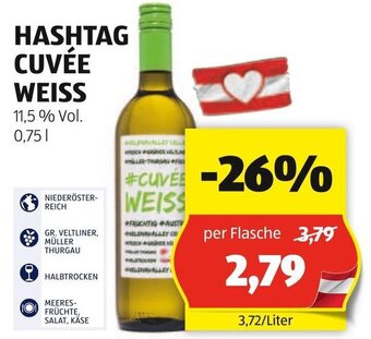 Hofer HASHTAG CUVÉE WEISS Angebot