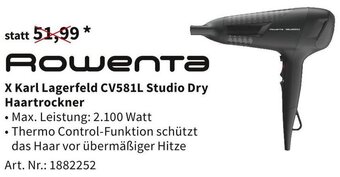 Media Markt Rowenta X Karl Lagerfeld CV581L Studio Dry Haartrockner Angebot