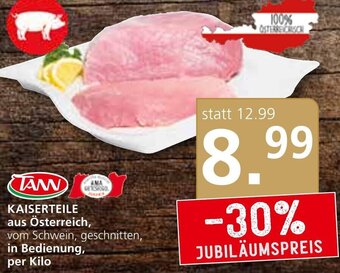 SPAR Gourmet KAISERTEILE aus Österreich, vom Schwein, geschnitten, in Bedienung, per Kilo Angebot