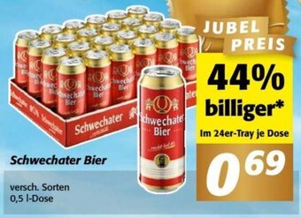 Nah&Frisch Schwechater Bier versch. Sorten 0,5 I-Dose Angebot