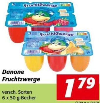 Nah&Frisch Danone Fruchtzwerge versch. Sorten 6 x 50 g-Becher Angebot