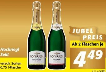 Nah&Frisch Hochriegl Sekt versch. Sorten 0,75 I-Flasche Angebot