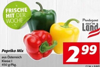 Nah&Frisch Paprika Mix aus Österreich Klasse I 450 g-Pkg. Angebot