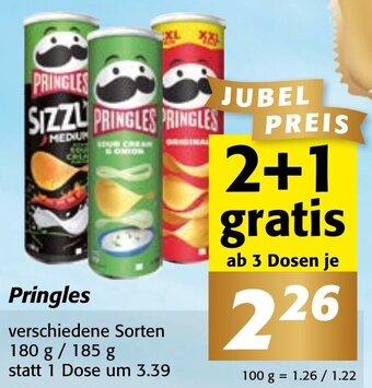 Strasser Markt Pringles verschiedene Sorten 180 g / 185 g Angebot