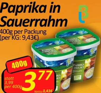 Wurstico Paprika in Sauerrahm 400g per Packung Angebot