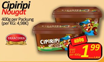 Wurstico Cipiripi Nougat 400g per Packung Angebot