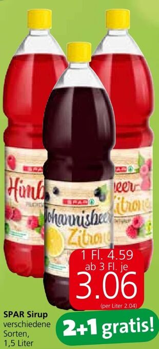 Eurospar Sirup Angebot