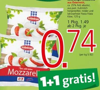 Spar Mozzarella Angebot