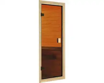 Hornbach Sauna türelement karibu für 38/40 mm saunen mit bronzierter glanzglastür 187x78x3,8 cm Angebot