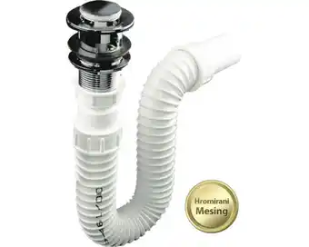 Hornbach Waschtischsiphon sanotechnik 1 1/4x40 mm mit klick-klack ventil und felxiblem anschlussschlauch Angebot