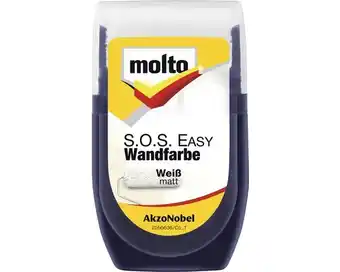 Hornbach Molto s.o.s. easy wandfarbe weiß 30 ml Angebot