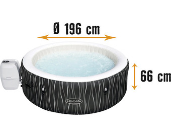 Hornbach Aufblasbarer whirlpool bestway® lay-z-spa® hollywood airjet™ mit 140 luftdüsen, multifunktionspumpe, integrierte heizfunktion Angebot
