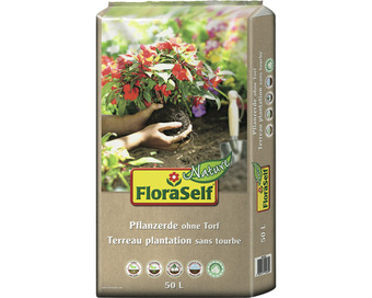 Hornbach Pflanzerde ohne torf floraself nature 50 l Angebot