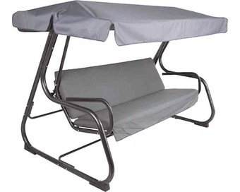 Hornbach Hollywoodschaukel parma 209 x 132 x 171 cm textilgewebe 4-sitzer schwarz Angebot