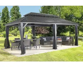 Hornbach Pavillon sojag messina 12x20 588 x 353 cm anthrazit Angebot