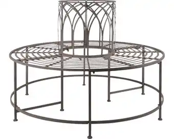 Hornbach Gartenbank baumbank metall braun Angebot
