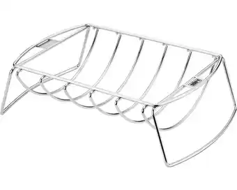 Hornbach Weber rippchenhalter rib holder spare rib halter und bratenkorb edelstahl multifunktional silber Angebot