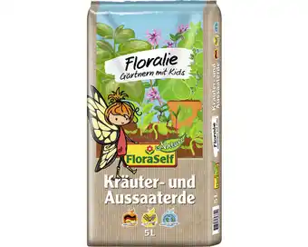 Hornbach Kräuter- und aussaaterde floraself floralie-gärtnern mit kids 5 l Angebot