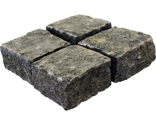 Pflasterstein quadratpflaster luserna gneis grau 10 x 10 x 4 6 cm