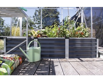 Hornbach Hochbeet klassisch vitavia linus in & out 401 s 185x65x40 cm grau Angebot