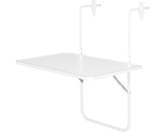 Hornbach Balkontisch hängend kunststoff 60x40x0 cm weiß Angebot