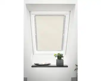 Lichtblick dachfenster sonnenschutz thermofix sdf.c02.05v creme 36x51,5 cm