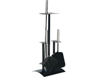 Hornbach Kamingarnitur lienbacher 21.02.441.2 3-teilig schwarz Angebot