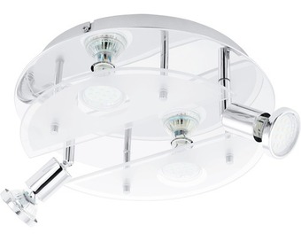 Hornbach Led deckenleuchte cabo 4x3 watt chrom, ø 29 cm Angebot