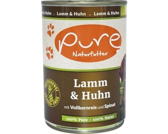 Hornbach Hundefutter nass pure lamm und huhn 400 g Angebot