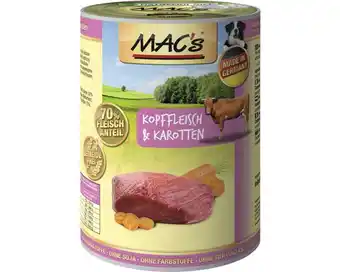 Hornbach Hundefutter nass mac's kopffleisch 400 g Angebot