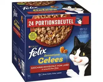 Hornbach Katzenfutter nass felix sensations gelee land multipack 24x85 g Angebot