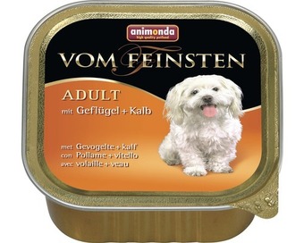 Hornbach Hundefutter nass animonda vom feinsten adult mit geflügel und kalb 150 g Angebot
