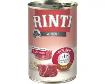 Hornbach Hundefutter nass rinti sensible rind+reis 400 g Angebot