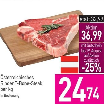 Sutterlüty Österreichisches Rinder T-Bone-Steak per kg Angebot