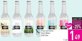 Sutterlüty Franz von Durst Tonic Water 0,33 Liter Angebot