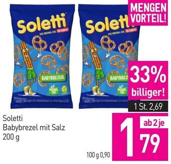 Sutterlüty Soletti Babybrezel mit Salz 200 g Angebot