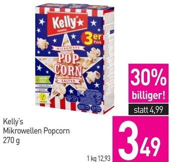 Sutterlüty Kelly's Mikrowellen Popcorn 270 g Angebot