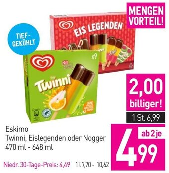 Sutterlüty Eskimo Twinni, Eislegenden oder Nogger 470 ml - 648 ml Angebot
