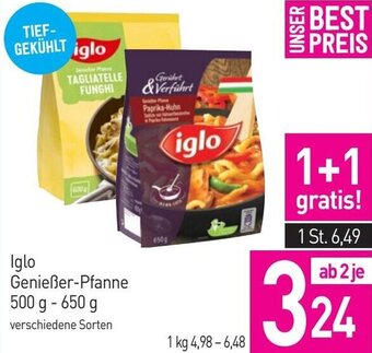 Sutterlüty Iglo Genießer-Pfanne 500 g- 650 g Angebot