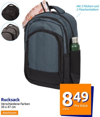 Action Rucksack Verschiedene Farben 30 x 47 cm Angebot