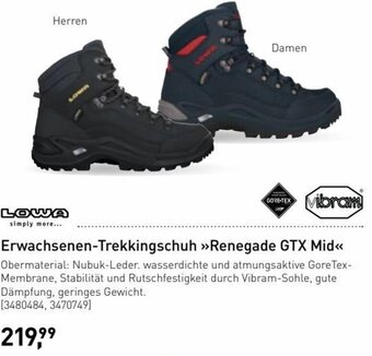 Intersport LOWA simply more... Erwachsenen-Trekkingschuh »Renegade GTX Mid<< Angebot