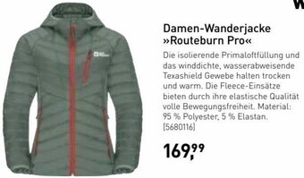 Intersport Jack Wolfskin Damen-Wanderjacke >>Routeburn Pro<< Angebot