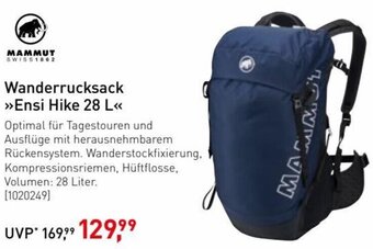 Intersport MAMMUT SWISS1862 Wanderrucksack »>Ensi Hike 28 L<<< Volumen: 28 Liter. Angebot