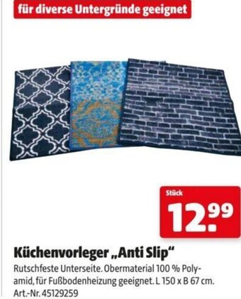 Hagebau Küchenvorleger,,Anti Slip" Angebot