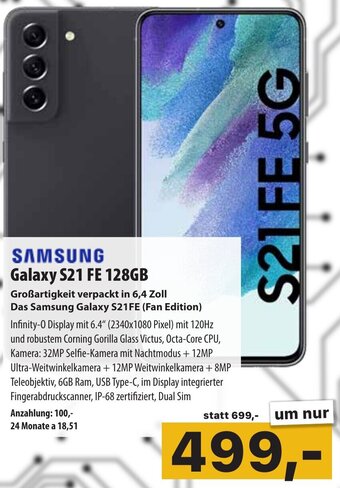 Cosmos SAMSUNG Galaxy S21 FE 128GB Angebot