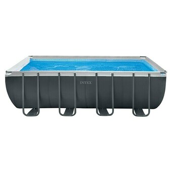Bauhaus Intex frame-pool ultra quadra xtr (l x b x h: 549 x 274 x 132 cm, dunkelgrau, 17 200 l, krystal clear sandfilteranlage sx1500 Angebot