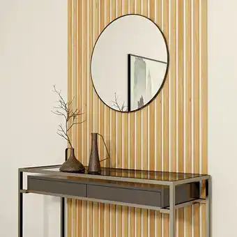 B!design wandpaneel wall smart (eiche hellbraun, 2 500 x 35 x 9 mm)