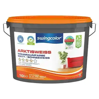 Bauhaus Swingcolor wandfarbe arktisweiß (schneeweiß, 10 l, matt, konservierungsmittelfrei) Angebot
